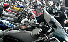 Lots of motorbikes