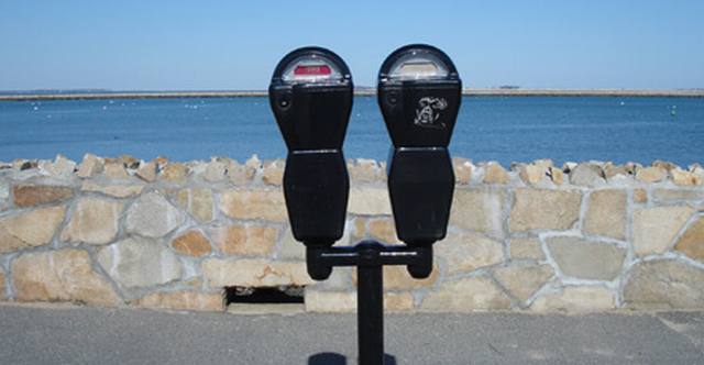 Parking Meters by beach