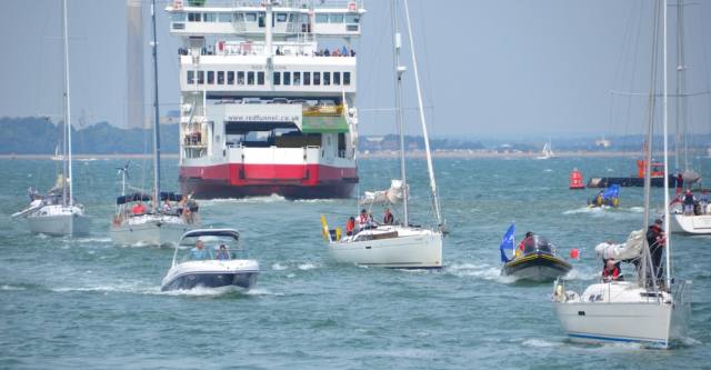 Busy Cowes harbour