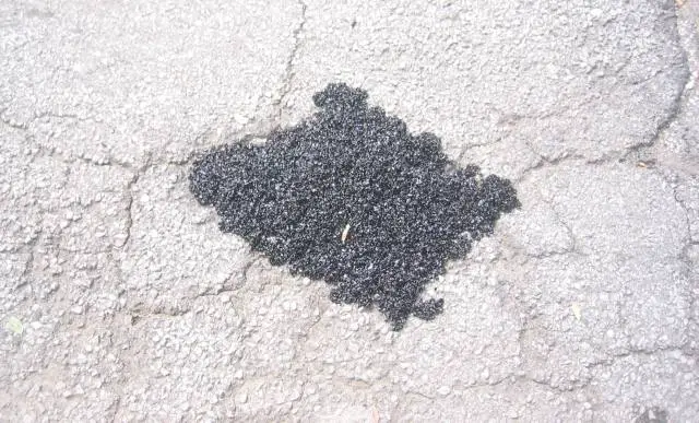 Pothole shaped like Isle of Wight