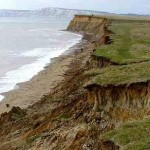 Coastal erosion at Brook Chine:
