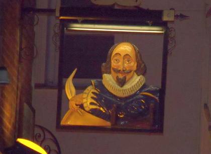 Shakespeares Head pub sign: