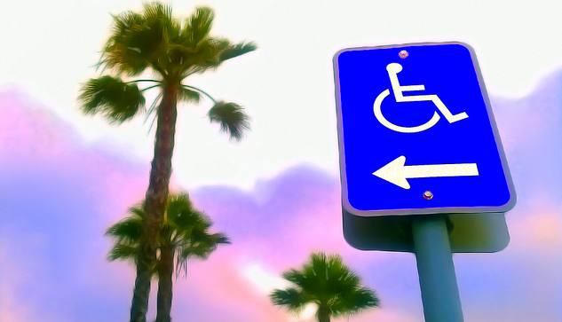 Disabled access sign: