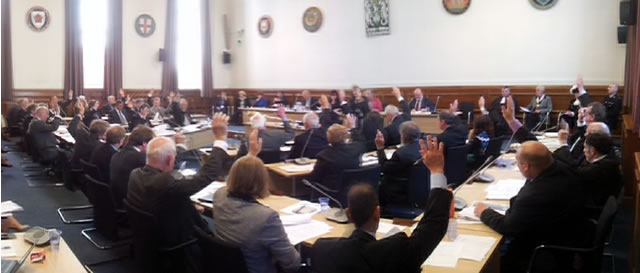 First Isle of Wight Full Council meeting with Independents in charge (Panoramic)