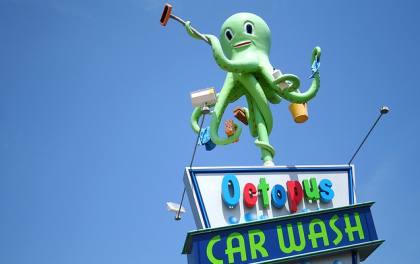 Car wash sign: