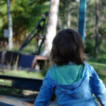 child in playground: