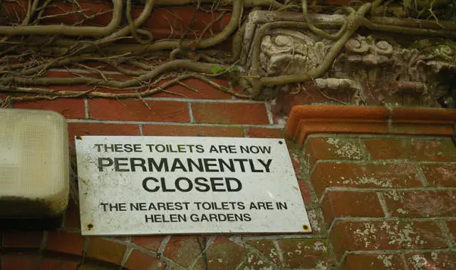 Closed toilets: