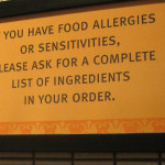 Food allergies sign:
