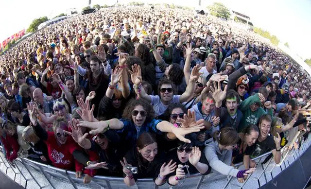 Festival crowd: