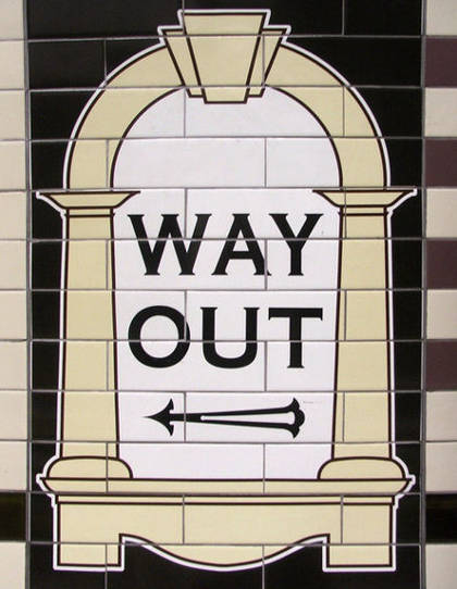 Way Out Sign 