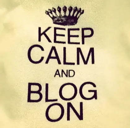 Keep calm and blog :