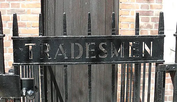 Tradesmen entrance