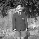 Young school boy in shorts by dlisbona