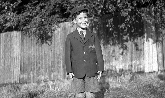 Young school boy in shorts by dlisbona