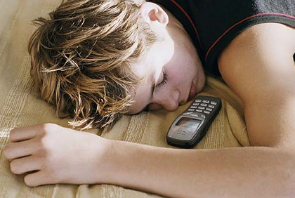 Sleeping teenager :