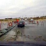 Barely floating bridge Russia - YouTube grab