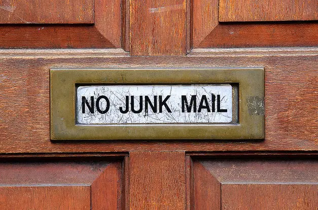 No Junk Mail :
