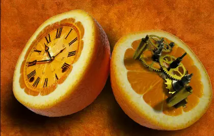 Orange clocks: