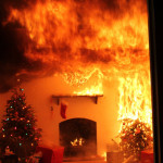 Christmas tree fire