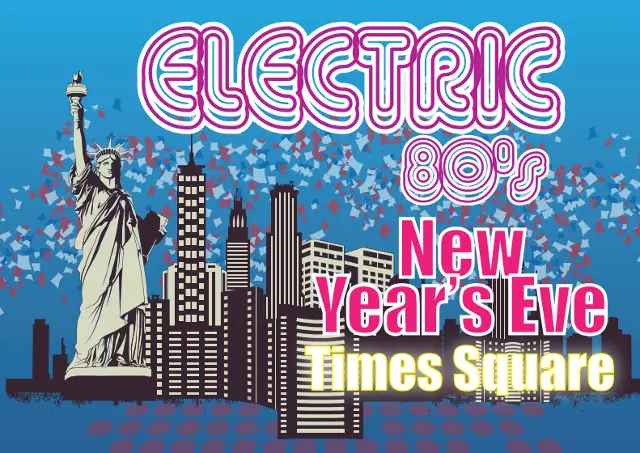 Electric 80s NYE poster