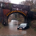 Havenstreet Bridge flooded by WightBouy