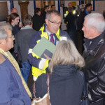 Wightlink Managers: Russell Kew meeting passengers: