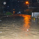 Whitwell flooding at 4am 24 Dec 2013 by Shane Thornton