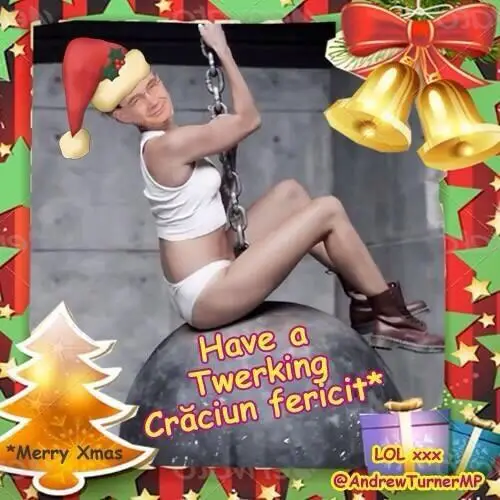 @AndrewTurnerMP spoof Christmas Card