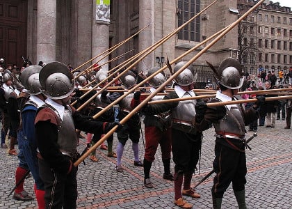 Pike Square reenactment: