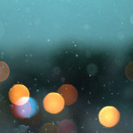 Rain on street lights