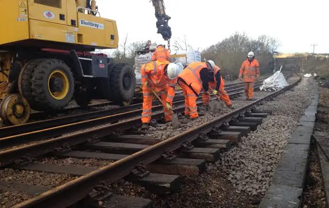 Repairs to train track ahead of schedule