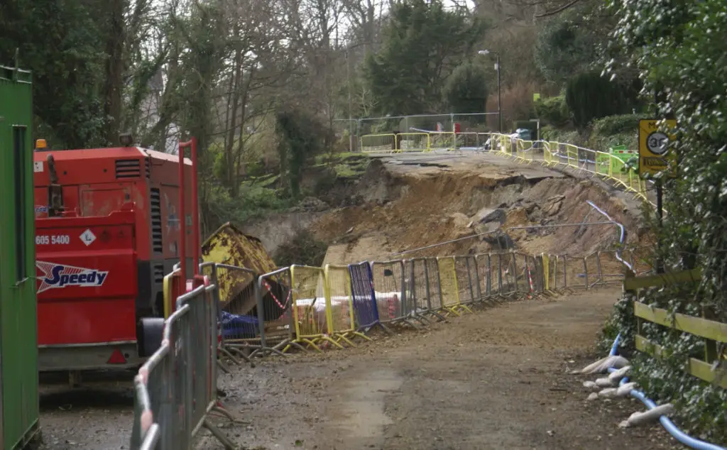Undercliff Drive engineering works 25th February 