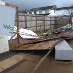 Waitrose East Cowes after the storm