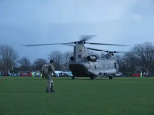 Chinook landed 15 Feb 2014 by IW Council