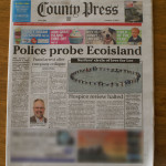 County Press front page with David Green Ecoisland arrest - 4 Oct 2012