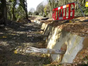 Undercliff Drive landslip from within - 5