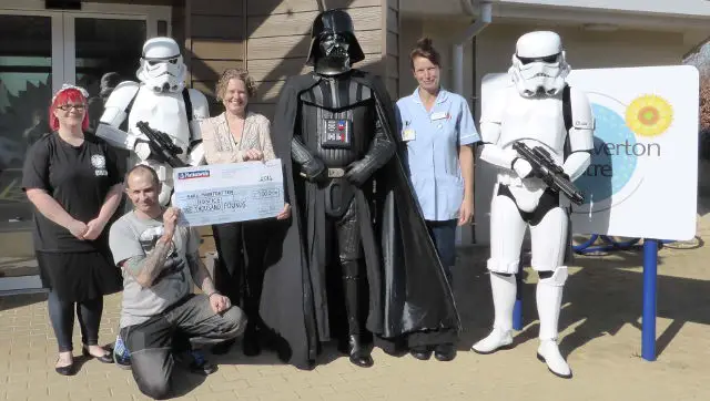 Vectis Remnants cheque to Hospice: