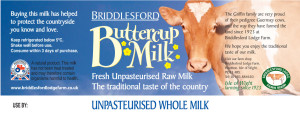 Buttercup Milk - Whole label