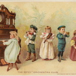 Children playing instruments: