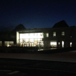 Cowes Enterprise College at night