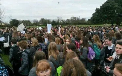 Cowes enterprise students go on strike by Harry Sinclair