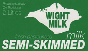 CHF - Wight Milk label