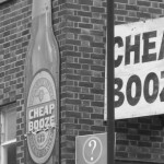 cheap booze signs: