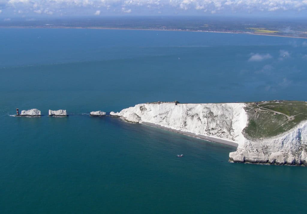 Aerial photos of The Needles in HD Isle of Wight News