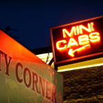 Minicabs sign: