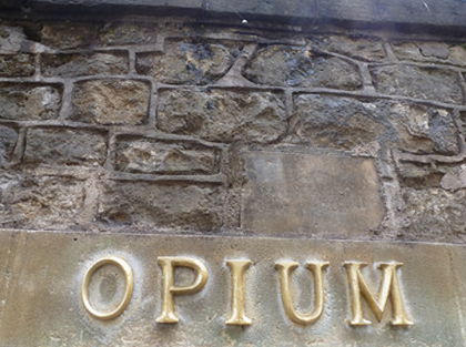 Opium sign: