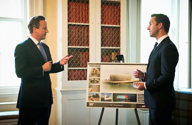 Ben Ainslie and David Cameron