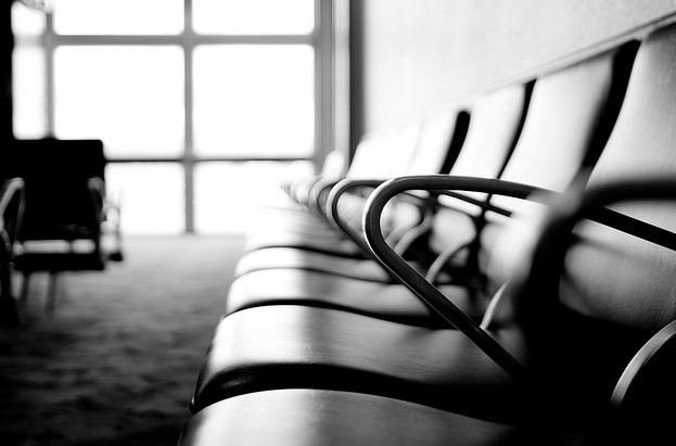 Empty seats in airport by Booleansplit