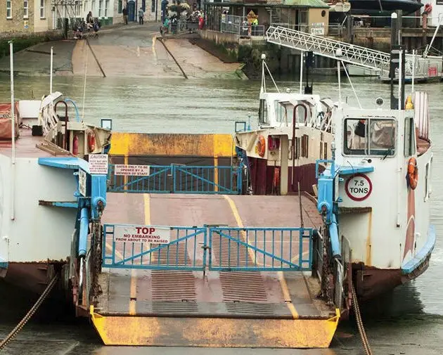 Floating bridge - stranded by Allan Marsh