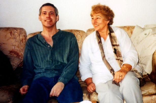 Nigel Goodman and his mother